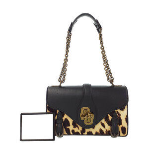 Bottega Veneta City Knot Leopard Chain Shoulder Bag
